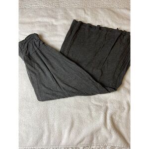 CKW Crew Knitwear USA stretch  grey long skirt women's size M